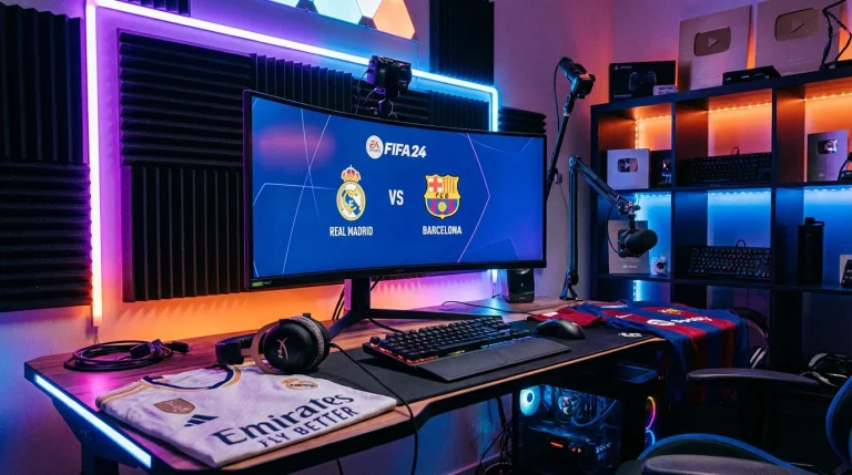 Jogador profissional de FIFA em competição de eSports