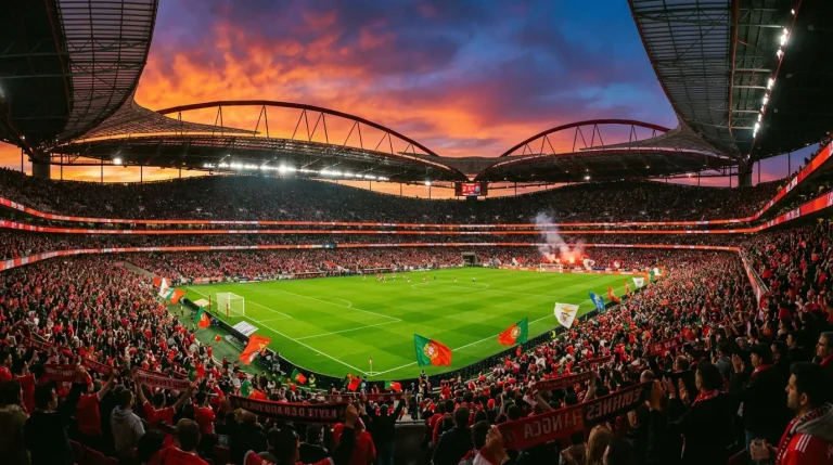 Estádio da Liga Portugal com análise de apostas desportivas