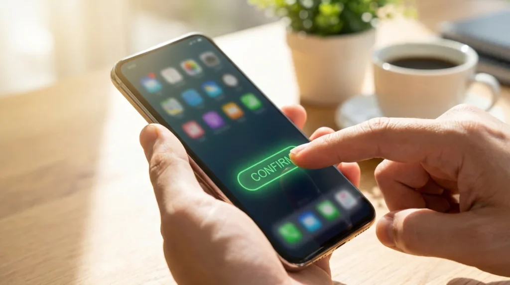 Interface de cash out em aplicação de apostas